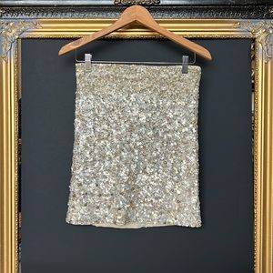 All Saints Of Spitalfields| gold embellished skirt US6